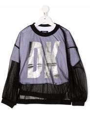 Dkny Kids logo-print layered T-Shirt - Nero