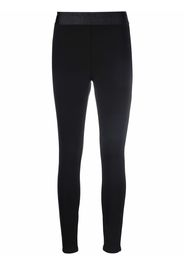 DKNY logo-waistband leggings - Nero