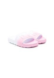 Dkny Kids logo gradient-effect slides - Bianco