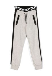 Dkny Kids logo-waistband track pants - Grigio