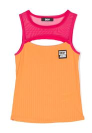 Dkny Kids colour-block tank top - Arancione