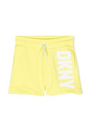 Dkny Kids logo-print drawstring shorts - Giallo