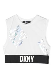 Dkny Kids logo-print undershirt - Bianco