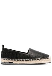 DKNY slip-on monogram-pattern espadrilles - Nero