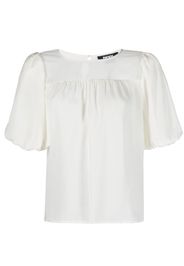 DKNY ruched-detail short-sleeves blouse - Toni neutri