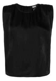 DKNY crew-neck sleeveless tank top - Nero