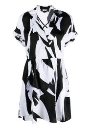 DKNY graphic-print midi dress - Nero