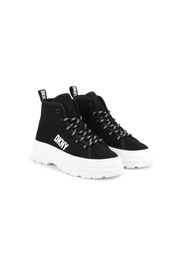 Dkny Kids Sneakers alte con stampa - Nero