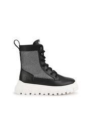 Dkny Kids mesh-panel leather ankle boots - Nero