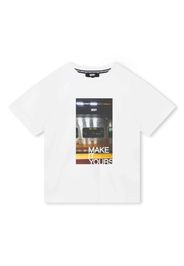 Dkny Kids photograph-print cotton T-shirt - Bianco