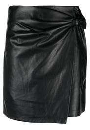 DKNY mid-rise wrap miniskirt - Nero