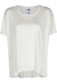 DKNY short-sleeve linen T-shirt - Bianco