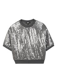 Dkny Kids T-shirt con paillettes - Grigio