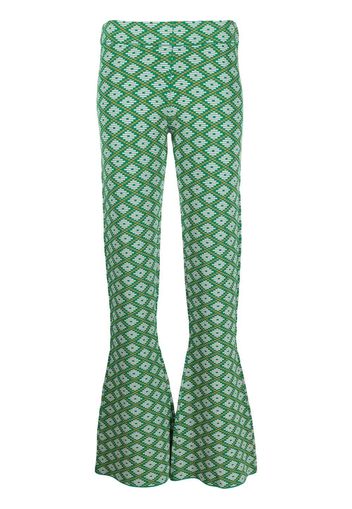Dodo Bar Or Pantaloni svasati - Verde