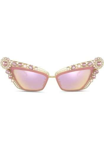 Christmas cat-eye frame sunglasses