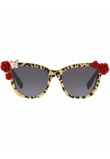 Dolce & Gabbana Eyewear Blooming cat-eye sunglasses - Grigio