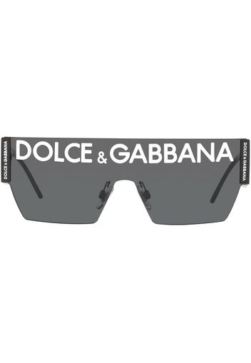 Dolce & Gabbana Eyewear Occhiali da sole DG Logo oversize - Nero