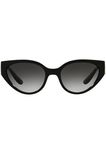 Dolce & Gabbana Eyewear DG monogram oval-frame sunglasses - Nero