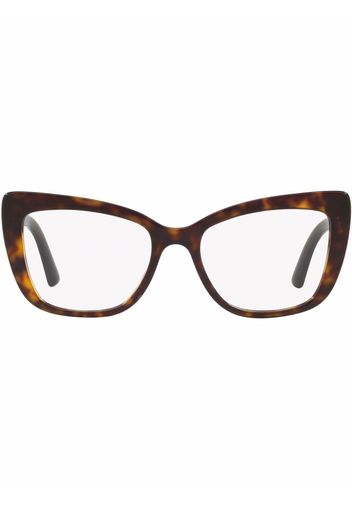 Dolce & Gabbana Eyewear Occhiali cat-eye tartarugati - Bianco