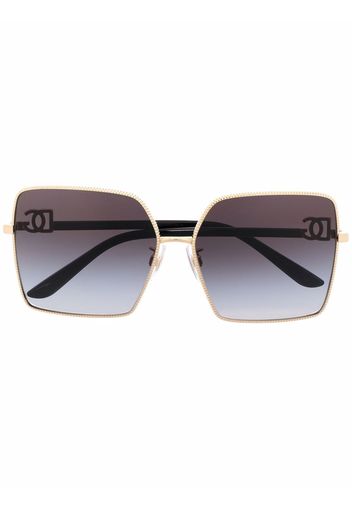 Dolce & Gabbana Eyewear Occhiali da sole oversize - Oro