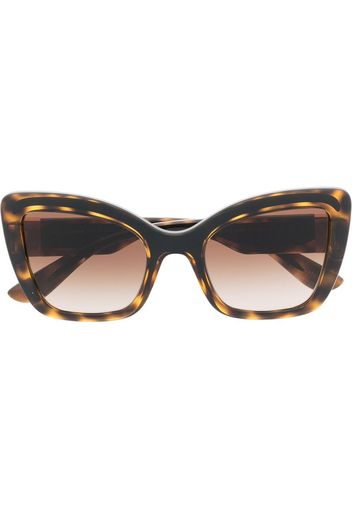 Dolce & Gabbana Eyewear Occhiali da sole cat-eye oversize - Marrone