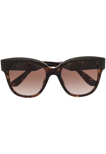 Dolce & Gabbana Eyewear Occhiali da sole con effetto tartarugato - Marrone