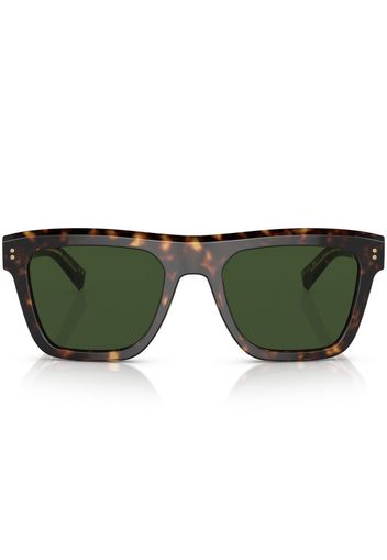 Dolce & Gabbana Eyewear Occhiali da sole con effetto tartarugato - Marrone