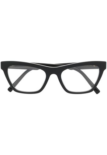 Dolce & Gabbana Eyewear logo-plaque cat-eye frame sunglasses - Nero