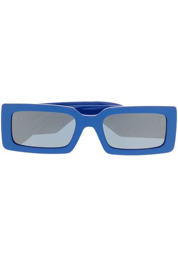 Dolce & Gabbana Eyewear logo-plaque rectangle-frame sunglasses - Blu