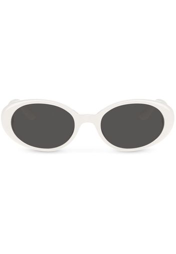 Dolce & Gabbana Eyewear Re-Edition DNA oval-frame sunglasses - Bianco