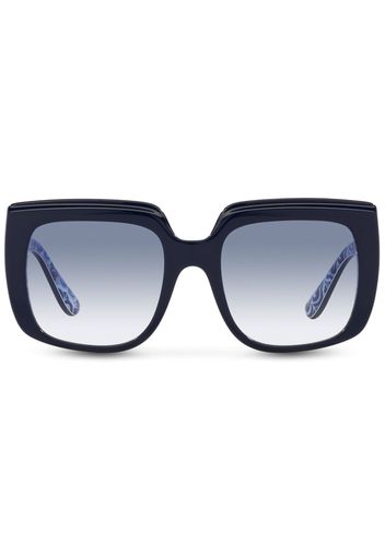 Dolce & Gabbana Eyewear oversized square-frame sunglasses - Blu