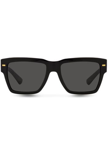 Dolce & Gabbana Eyewear square-frame logo-arm sunglasses - Nero