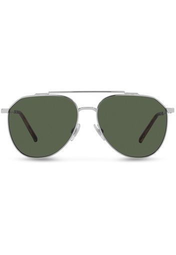 Dolce & Gabbana Eyewear diagonal-cut sunglasses - Grigio