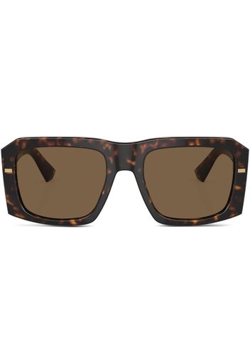 Dolce & Gabbana Eyewear tortoiseshell-effect tinted sunglasses - Marrone