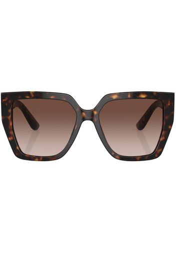 Dolce & Gabbana Eyewear tortoiseshell oversize-frame sunglasses - Nero