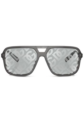 Dolce & Gabbana Eyewear Occhiali da sole squadrati - Grigio