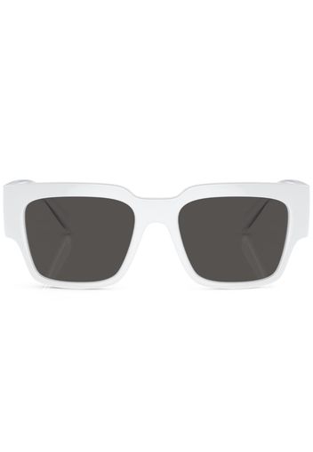 Dolce & Gabbana Eyewear Occhiali da sole squadrati con stampa - Bianco