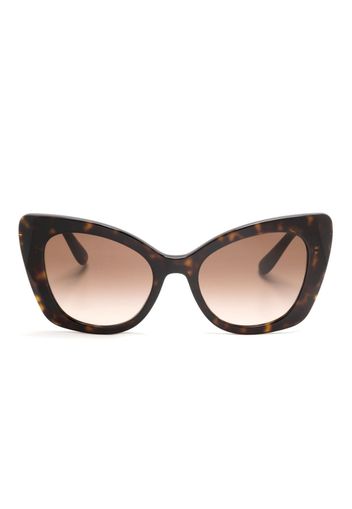 Dolce & Gabbana Eyewear Occhiali da sole con applicazione - Marrone