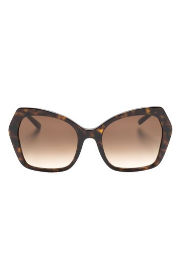 Dolce & Gabbana Eyewear Sicilian Taste oversized sunglasses - Marrone