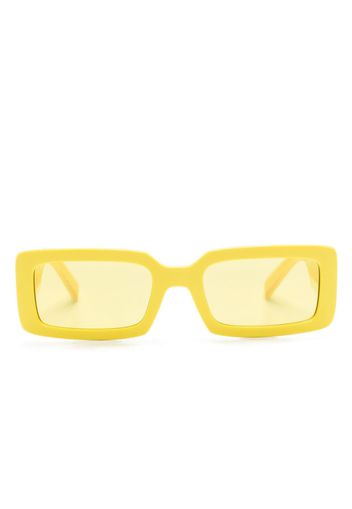 Dolce & Gabbana Eyewear logo-print squared-frame sunglasses - Giallo