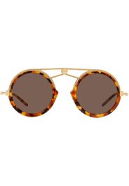 Dolce & Gabbana Eyewear Occhiali da sole modello aviator - Marrone