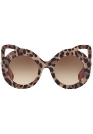 Dolce & Gabbana Eyewear Occhiali da sole con stampa - Marrone