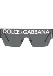 Dolce & Gabbana Eyewear Occhiali da sole DG Logo oversize - Nero