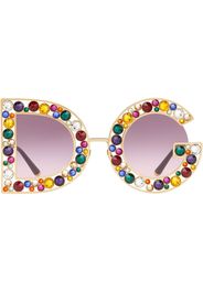 Dolce & Gabbana Eyewear Occhiali da sole DG Crystal con decorazione - Viola