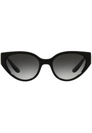 Dolce & Gabbana Eyewear DG monogram oval-frame sunglasses - Nero