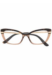 Dolce & Gabbana Eyewear Occhiali cat-eye bicolore - Oro