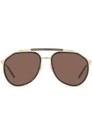 Dolce & Gabbana Eyewear DG2277 pilot-frame sunglasses - Marrone