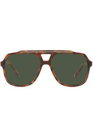 Dolce & Gabbana Eyewear DG4388 pilot-frame sunglasses - Marrone