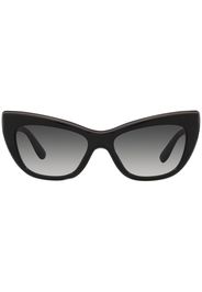 Dolce & Gabbana Eyewear logo-plaque cat-eye sunglasses - Nero