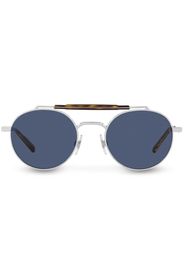 Dolce & Gabbana Eyewear diagonal-cut sunglasses - Blu